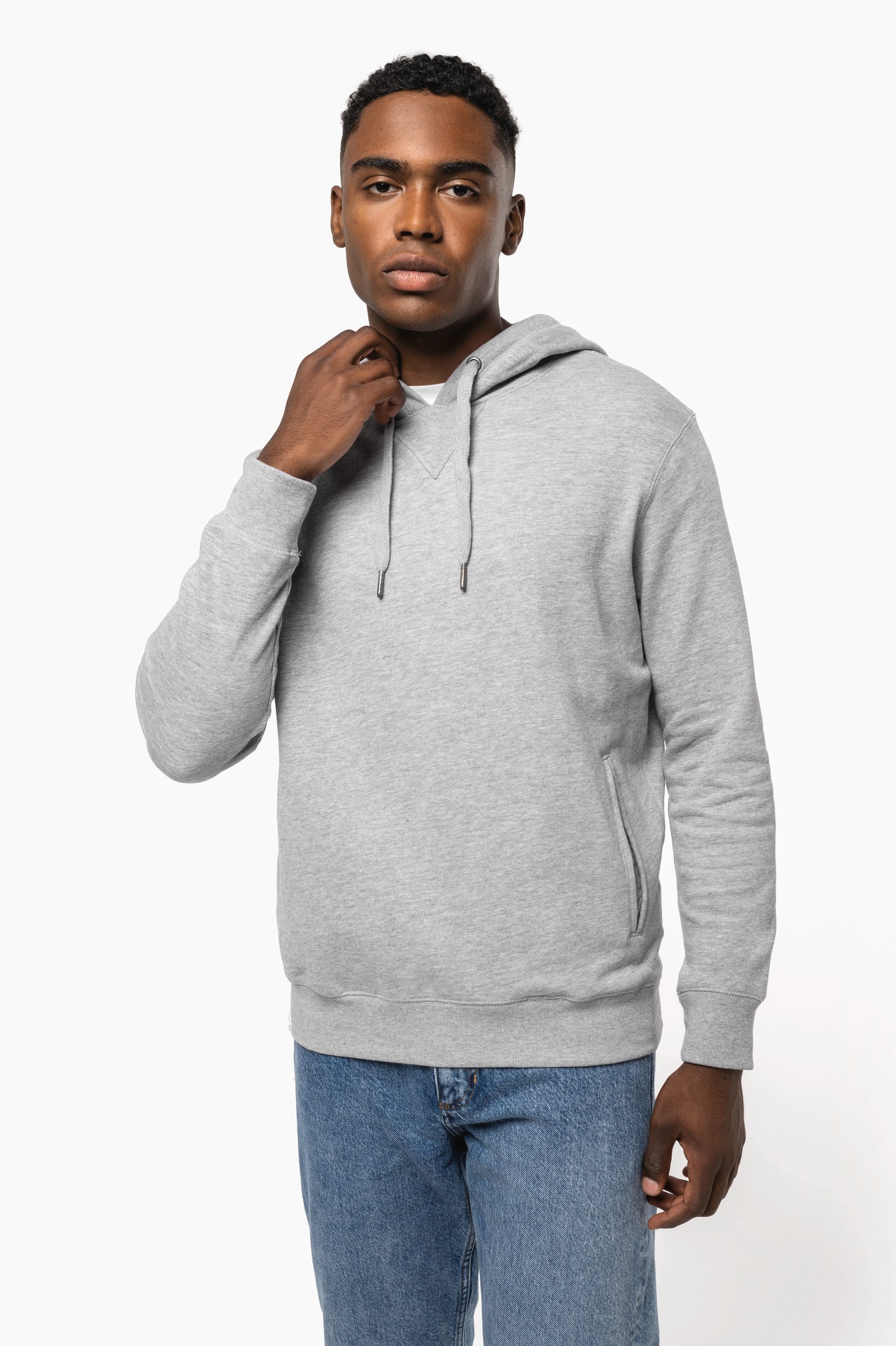 Sweat-shirt french terry écoresponsable à capuche unisexe – vue 9