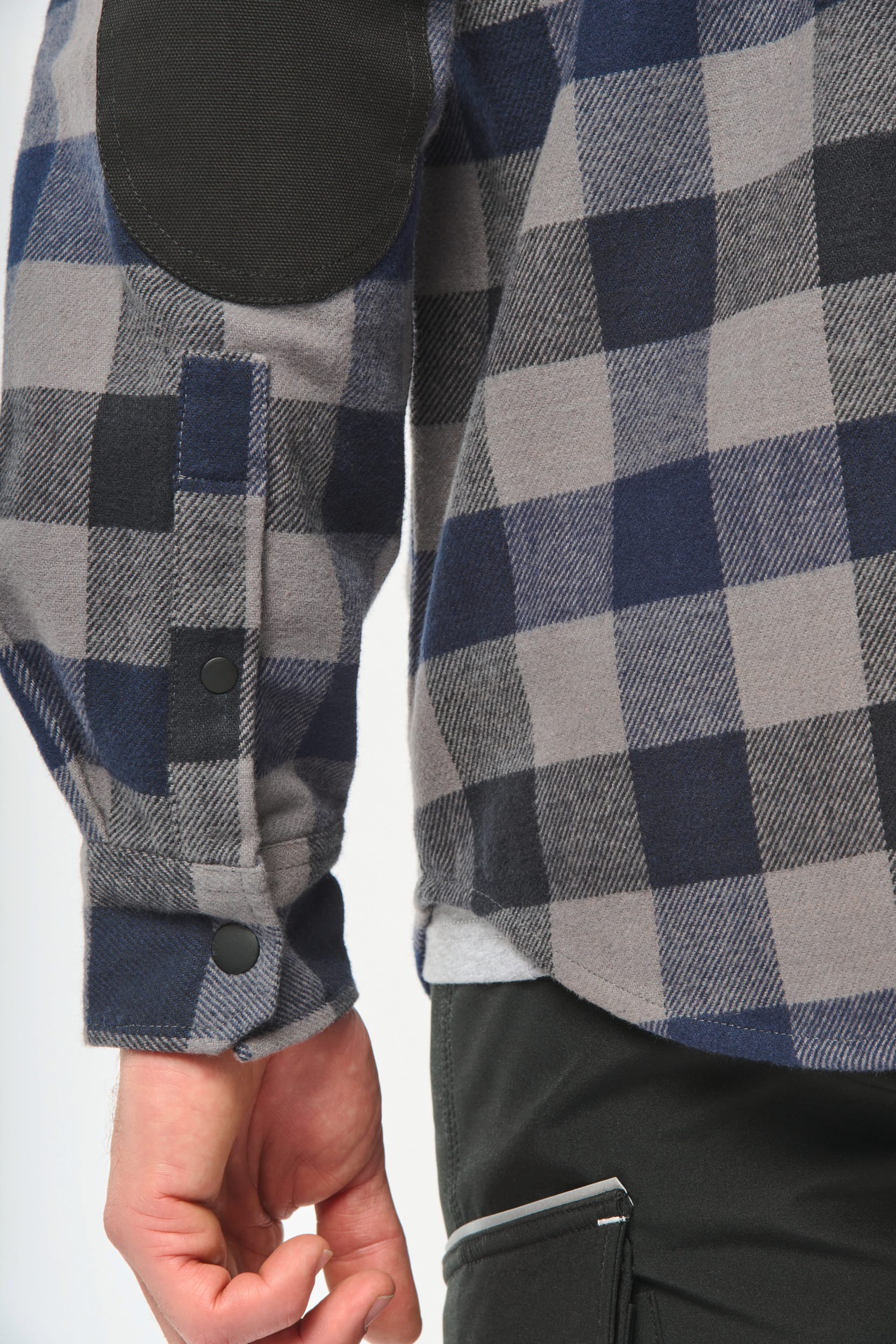 Chemise à carreaux avec poches homme – vue 10
