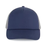 Casquette trucker 5 panneaux en coton canvas - K-up Gold Label coloris Mood Indigo / Frost Grey