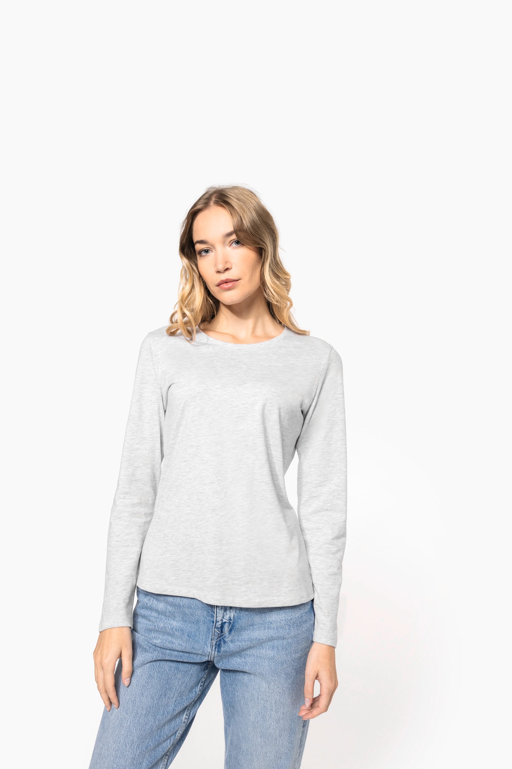 T-shirt col rond manches longues femme – vue 5