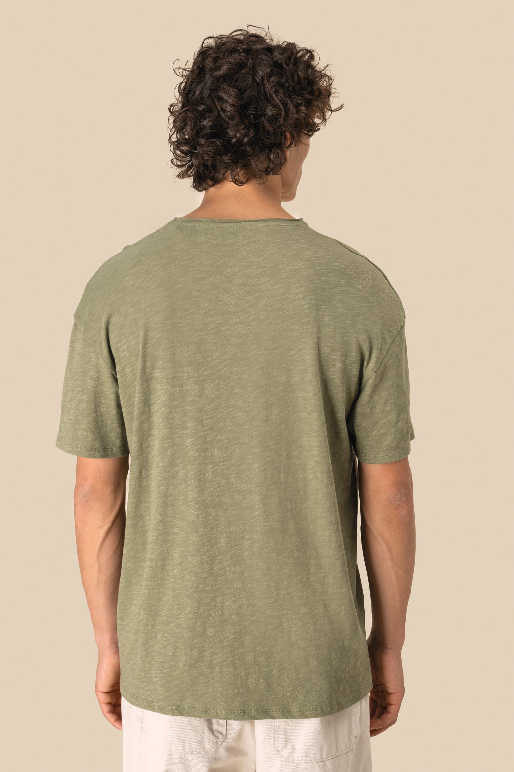 T-shirt écoresponsable col slub à épaules tombantes homme – vue 5