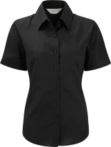 Chemise femme manches courtes Oxford coloris Black