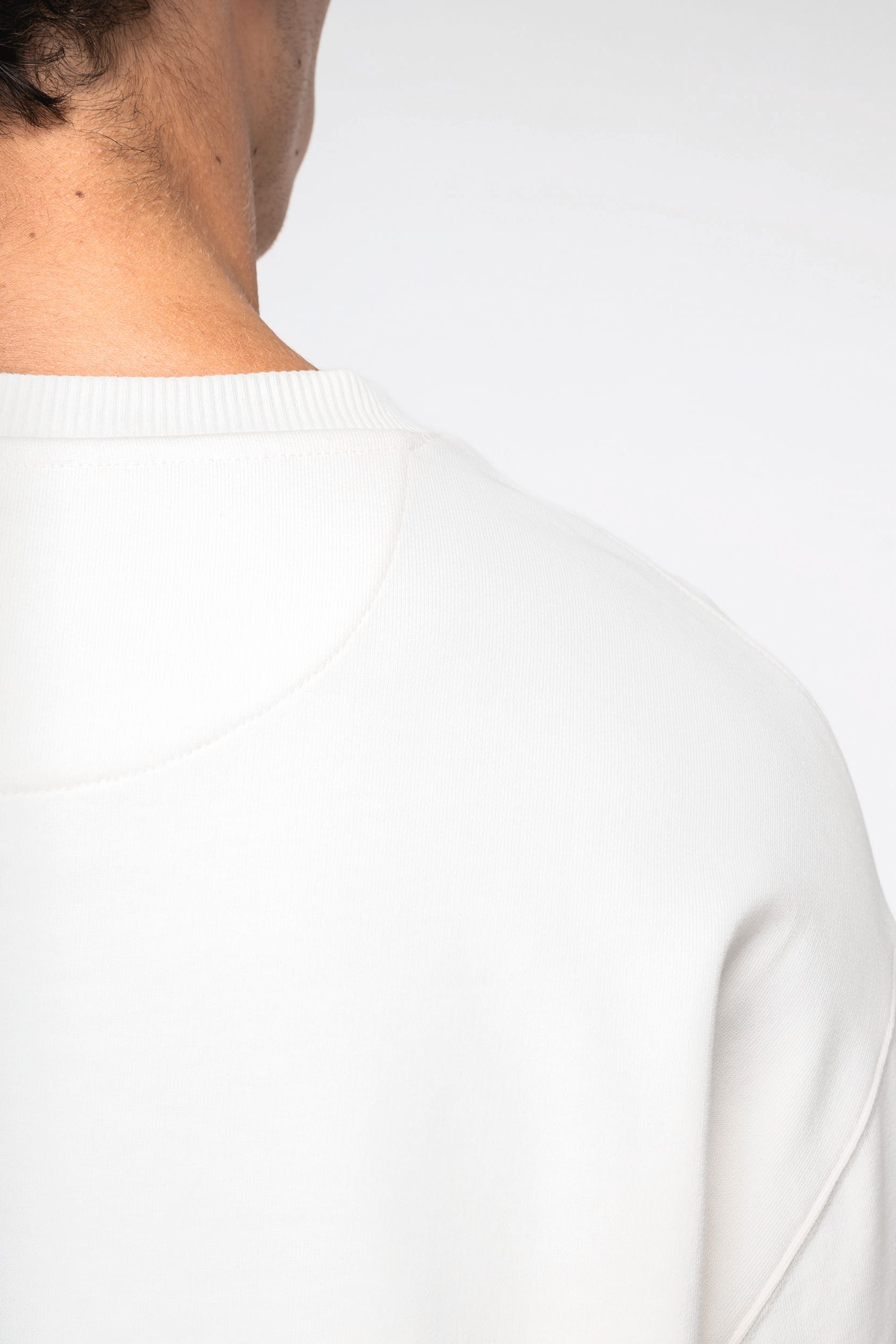 Sweat-shirt écoresponsable à col rond à épaules tombantes French Terry unisexe – vue 9