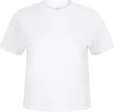 T-shirt court coupe carrée femme coloris White