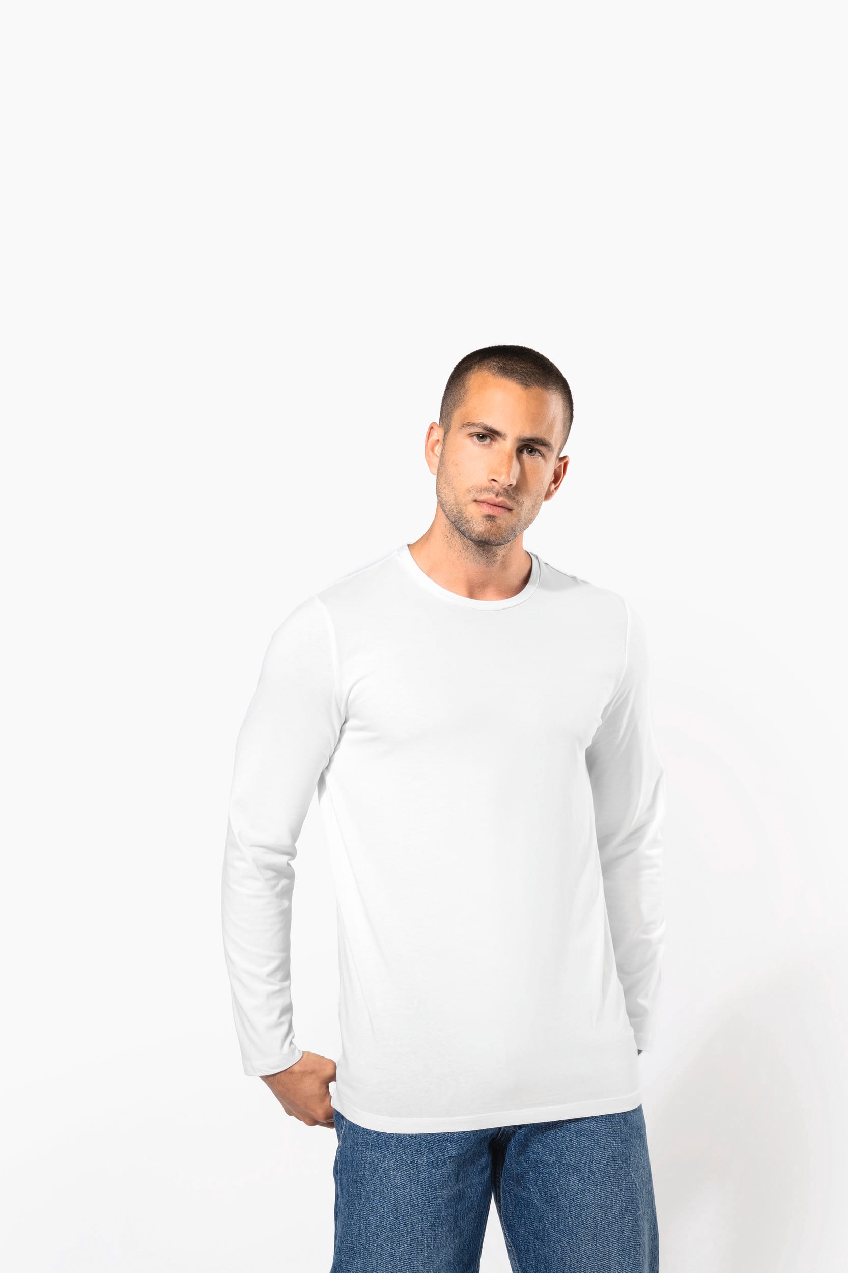 T-shirt col rond manches longues homme – vue 7