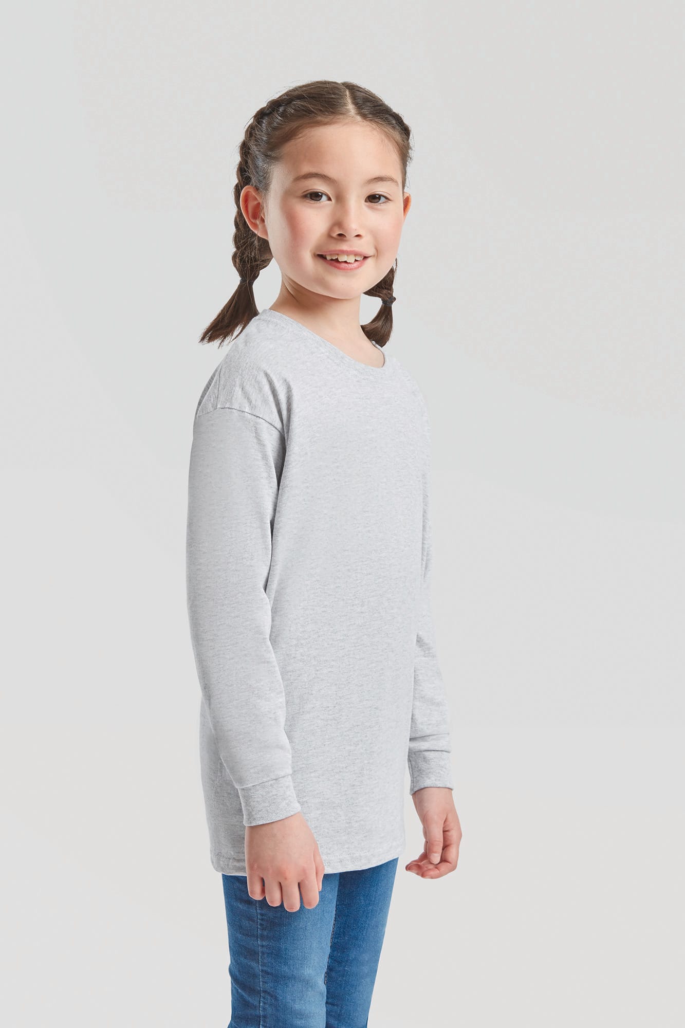 T-shirt enfant manches longues Valueweight (61-007-0) – vue 3