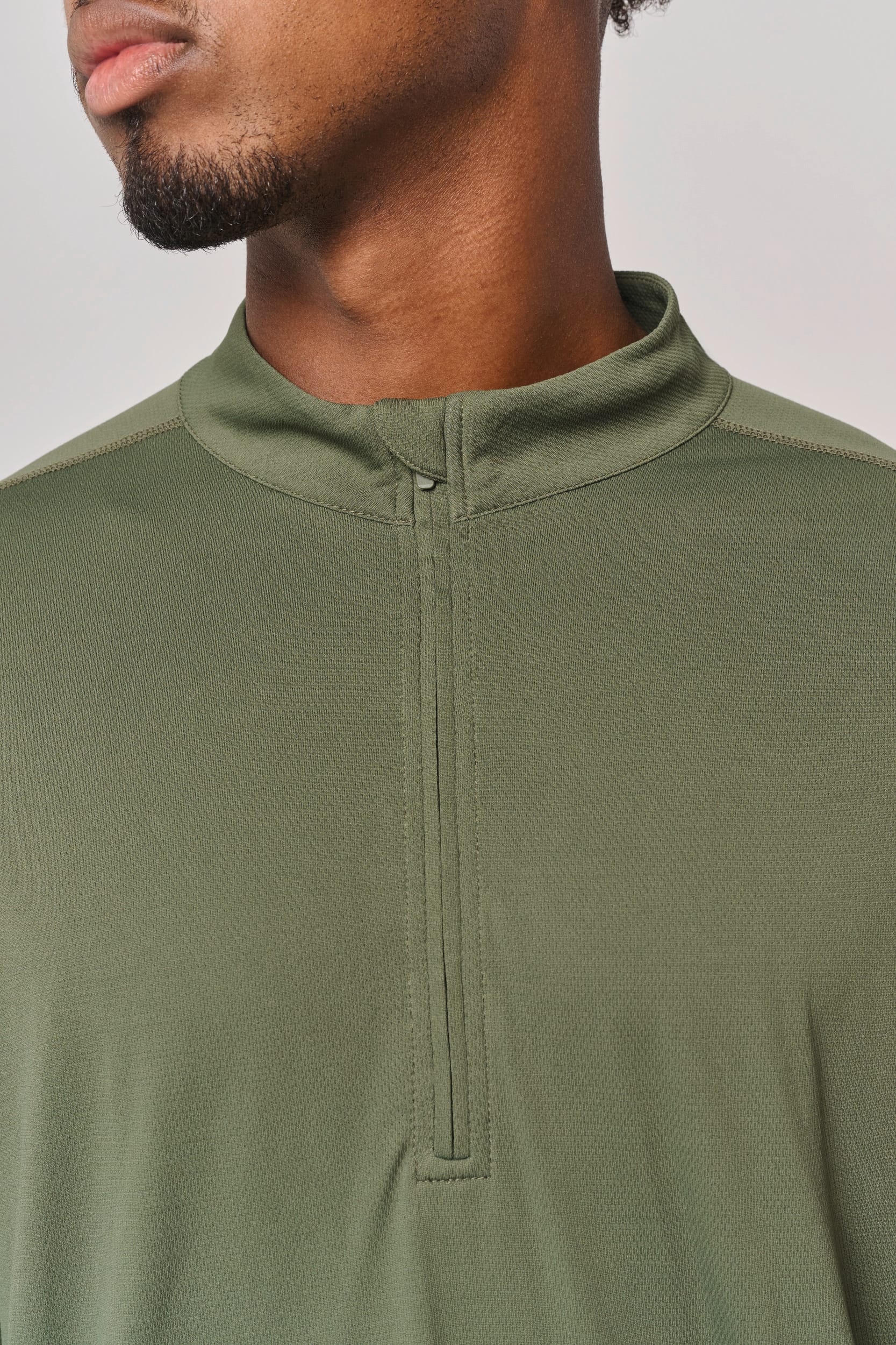 T-shirt outdoor col 1/4 zip manches longues unisexe – vue 6
