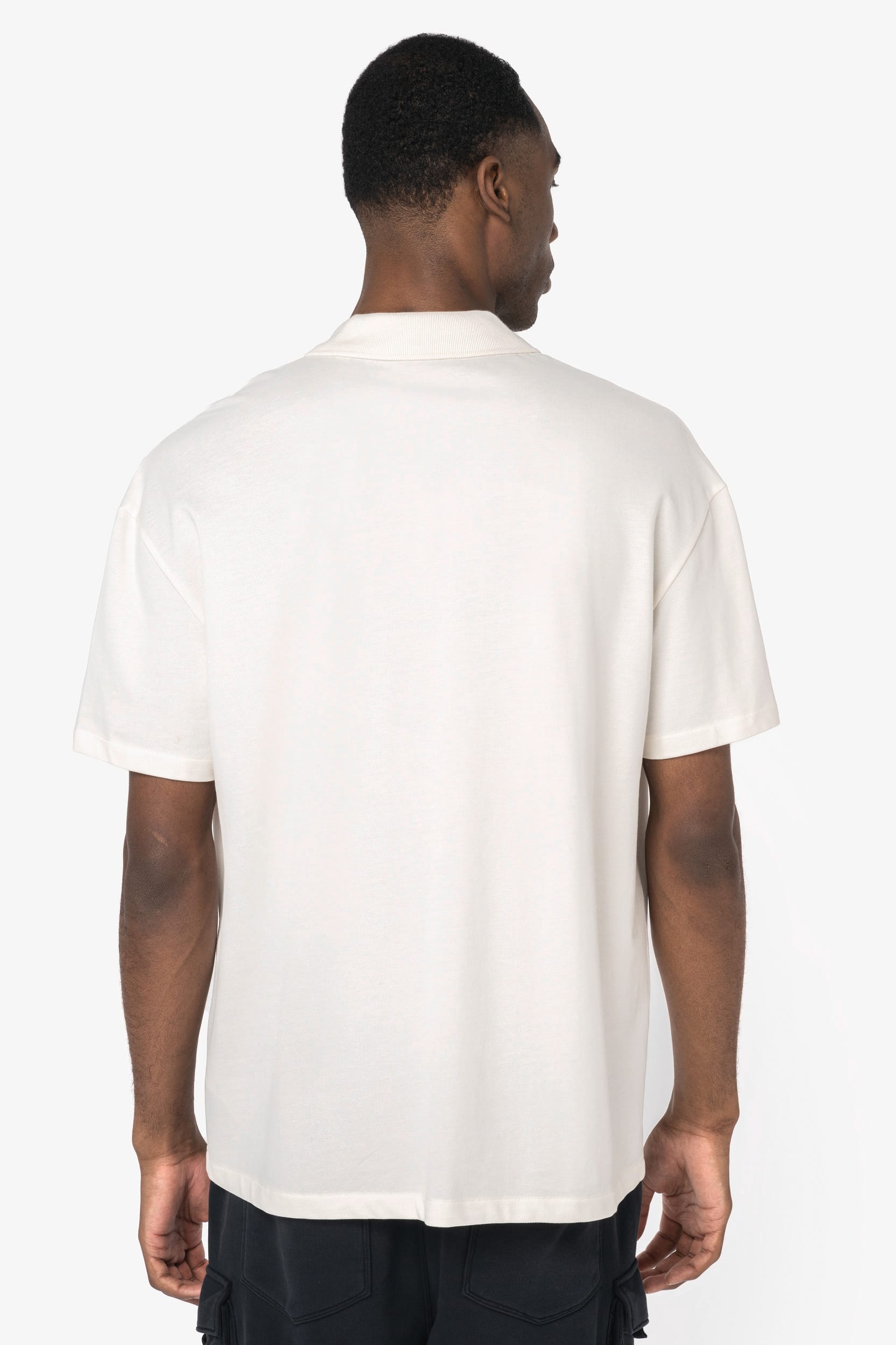 Polo écoresponsable maille piquée à épaules tombantes homme – vue 4