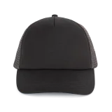 Casquette trucker 5 panneaux en coton canvas - K-up Gold Label coloris Black / Dark Grey