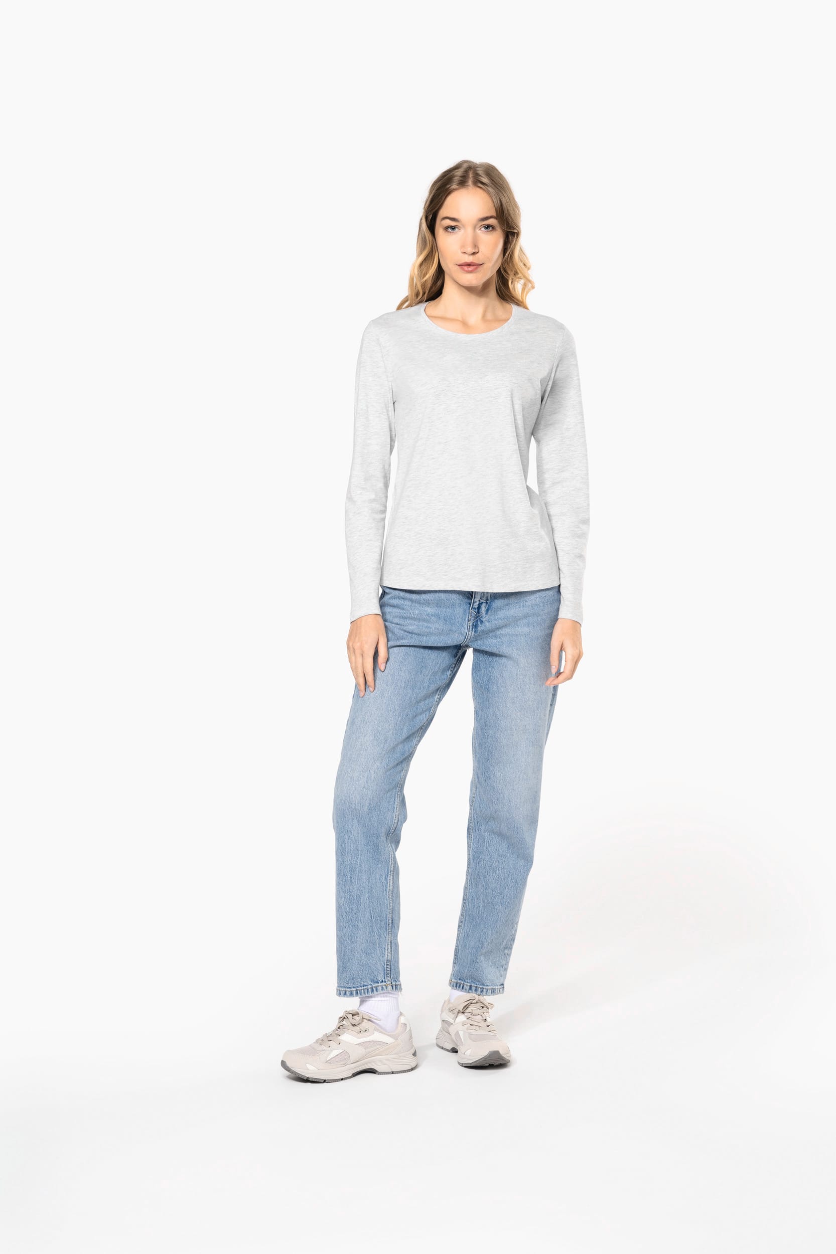 T-shirt col rond manches longues femme – vue 7