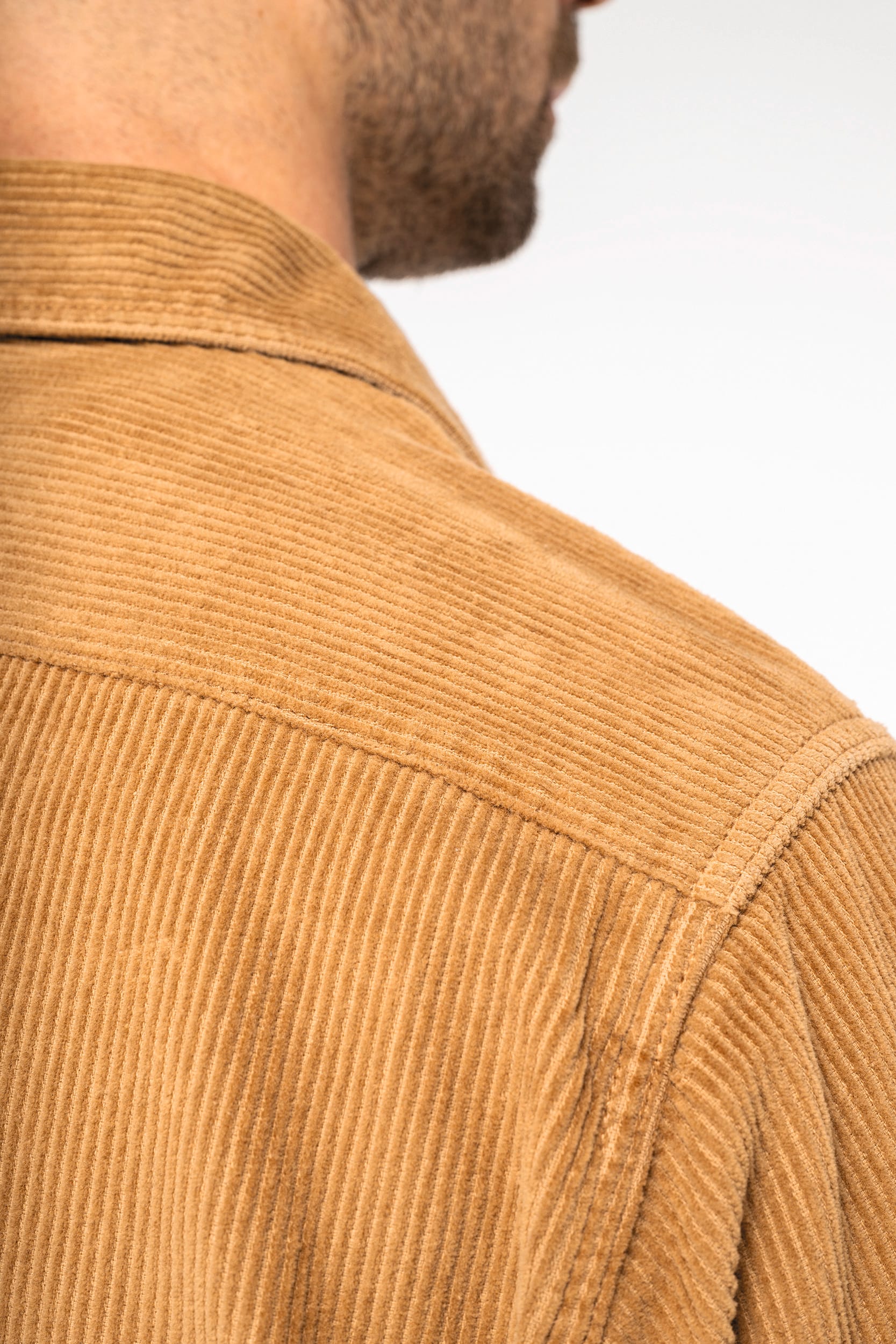 Surchemise écoresponsable délavée en velours côtelé homme – vue 8