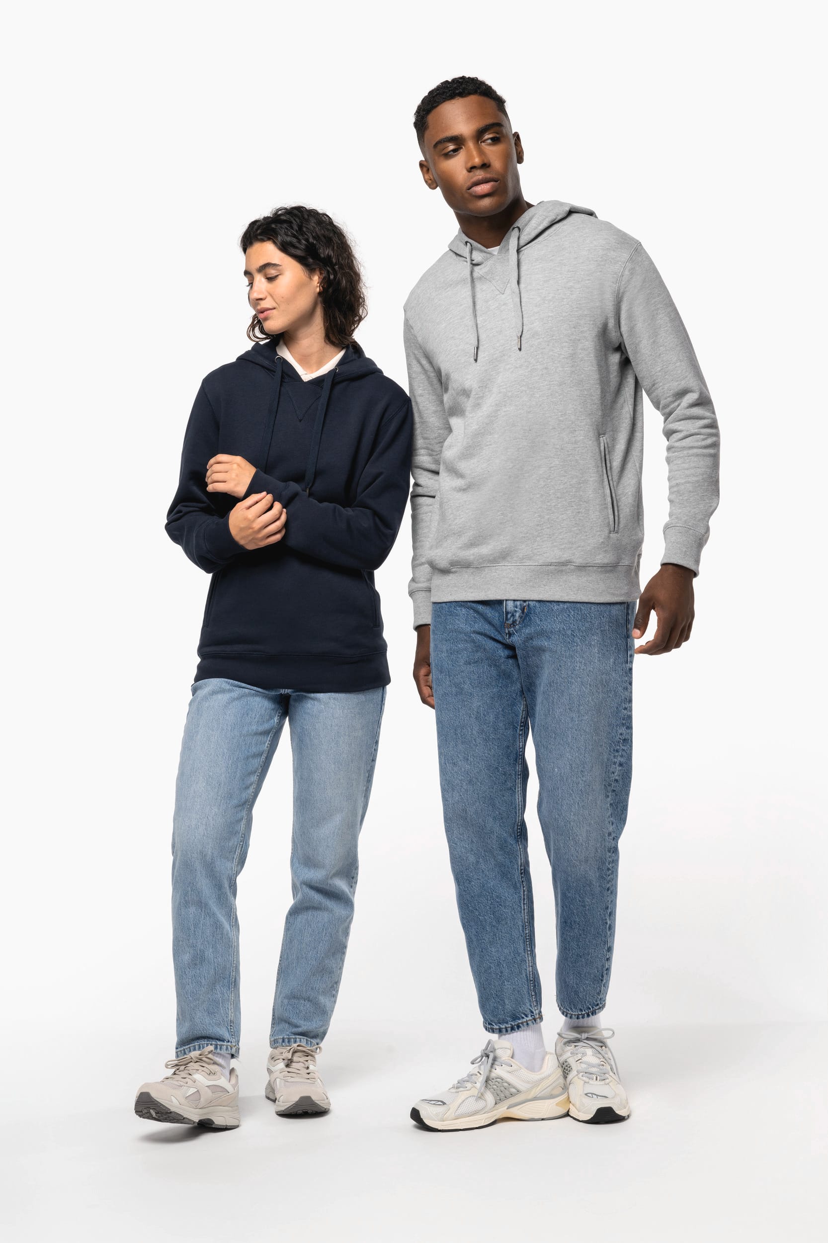 Sweat-shirt french terry écoresponsable à capuche unisexe – vue 10