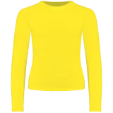 T-shirt double peau sport manches longues enfant coloris Flashy Yellow