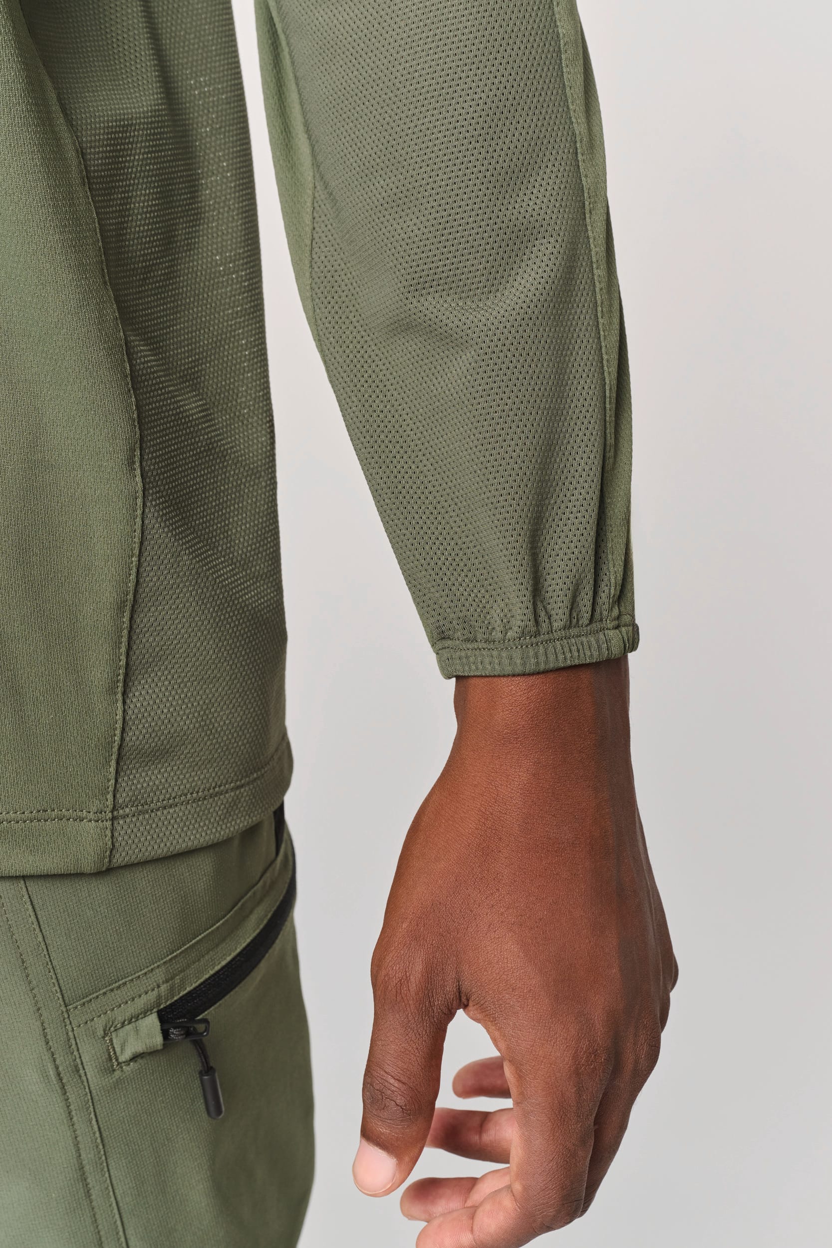 T-shirt outdoor col 1/4 zip manches longues unisexe – vue 9