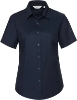 Chemise femme manches courtes Oxford coloris Bright Navy