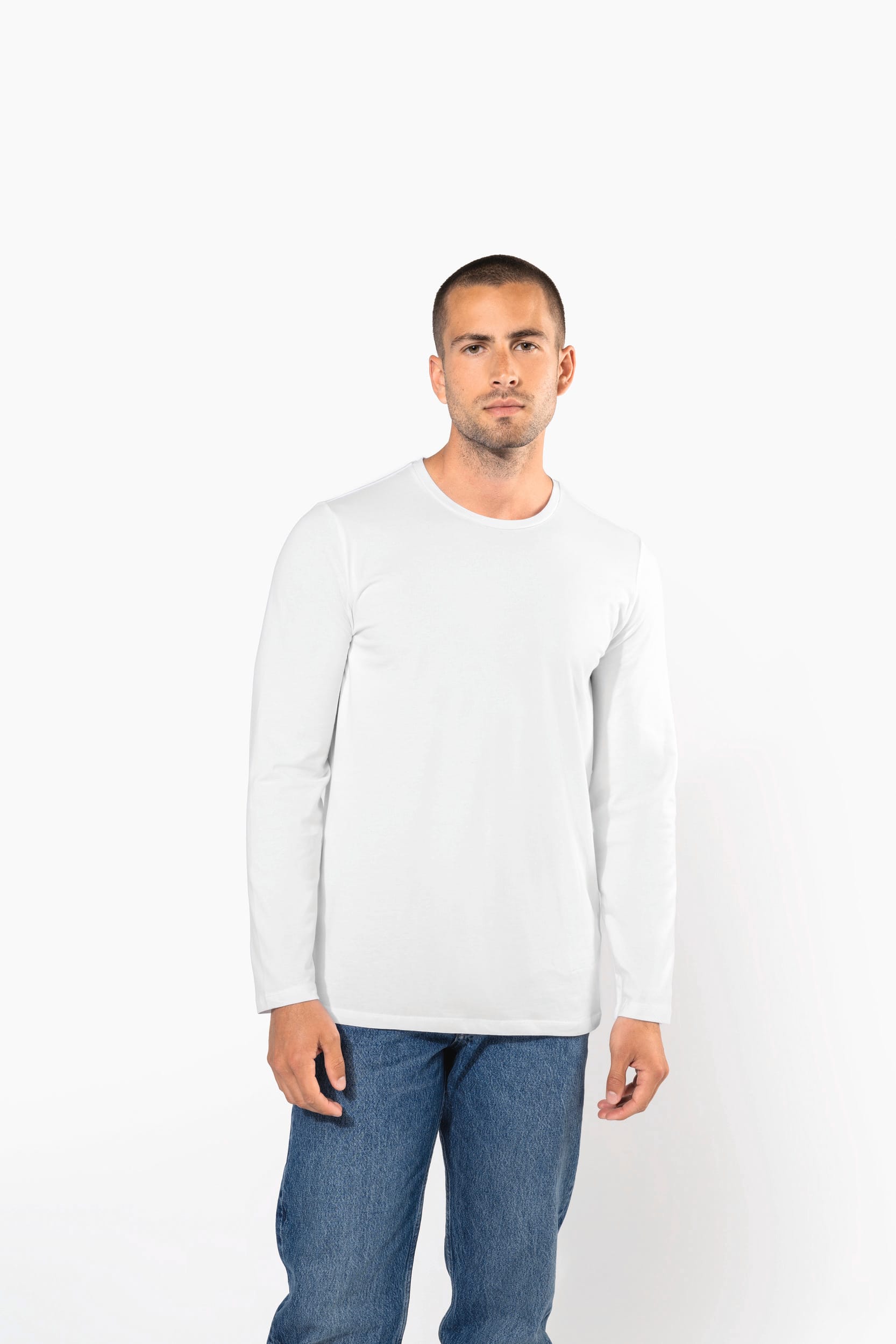 T-shirt col rond manches longues homme – vue 1