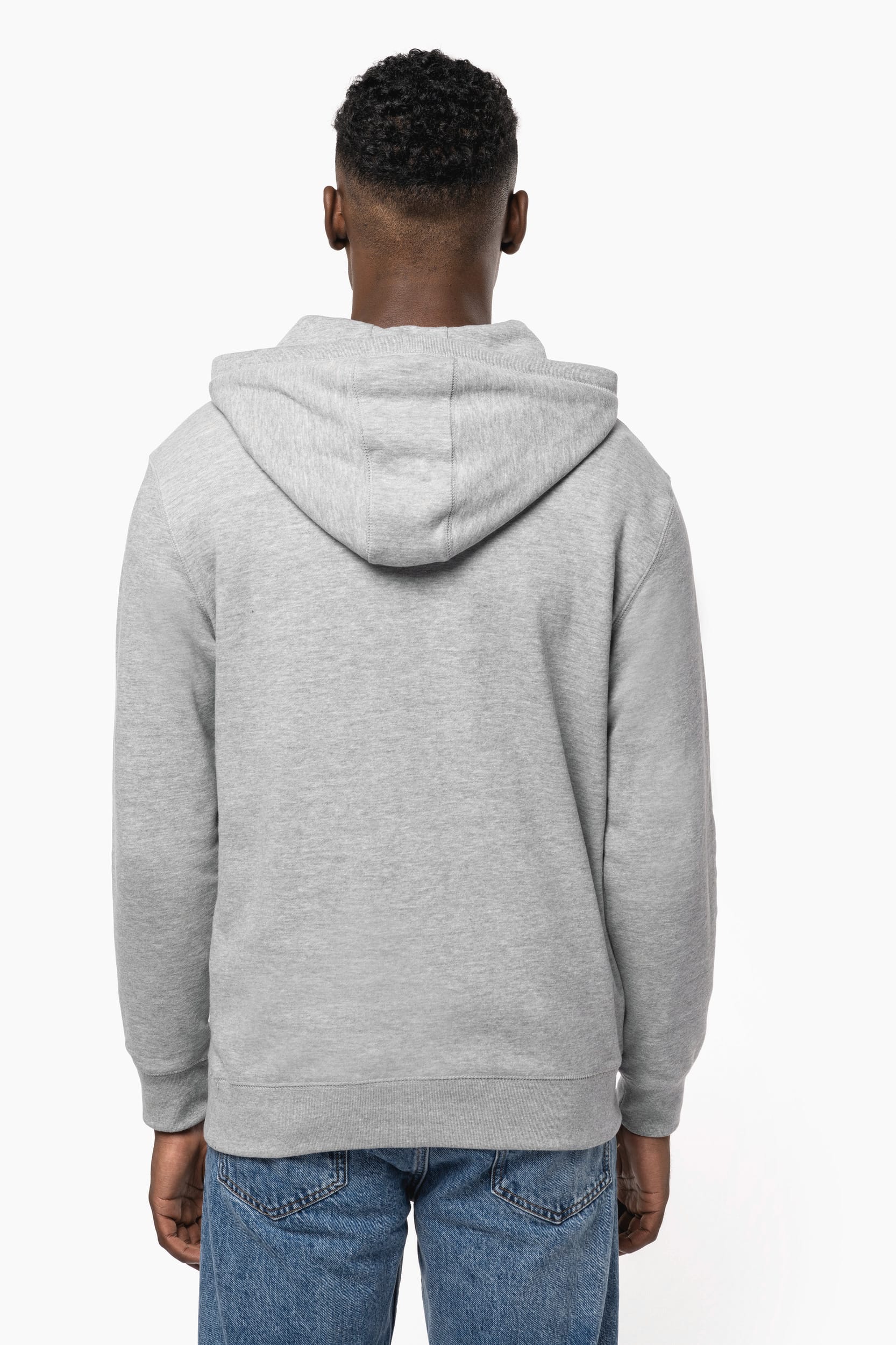 Sweat-shirt french terry écoresponsable à capuche unisexe – vue 3
