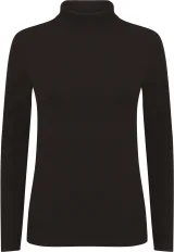 T-shirt Femme col roulé Feel Good coloris Black