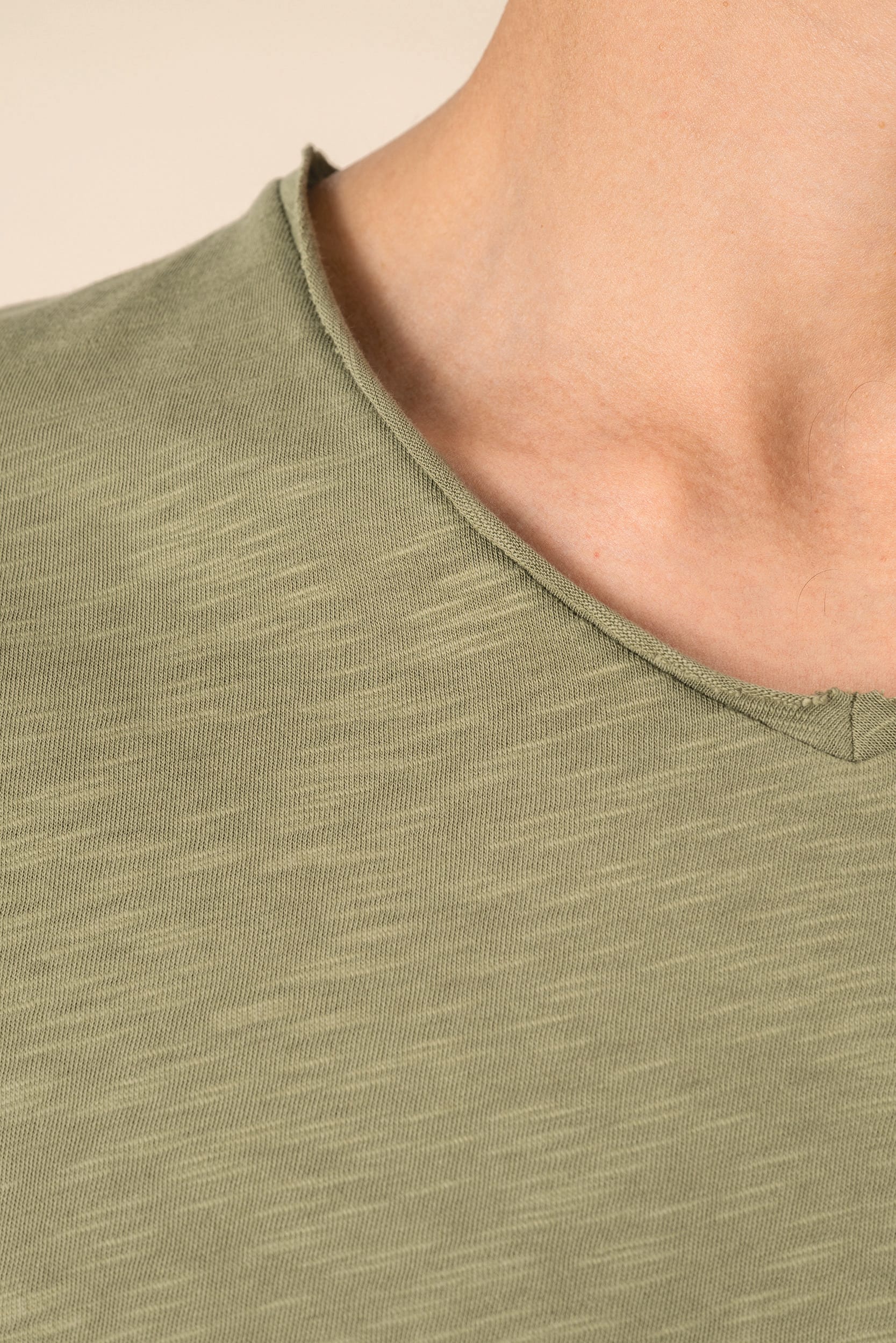 T-shirt écoresponsable col slub à épaules tombantes homme – vue 7