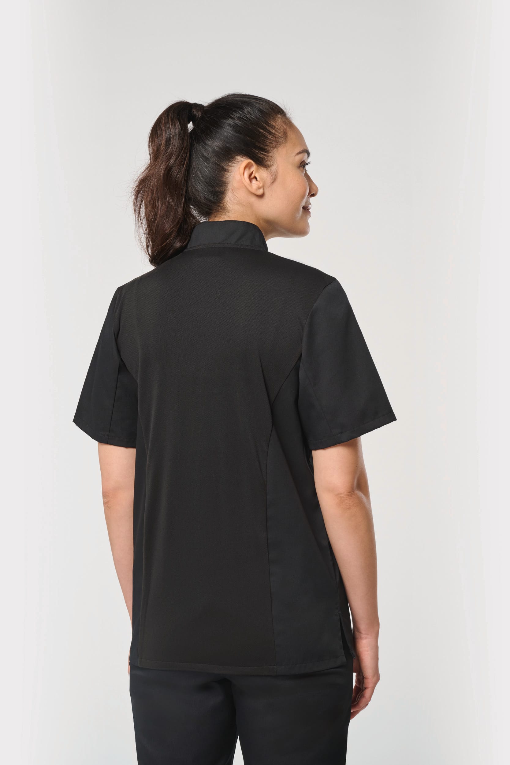 Veste de cuisine écoresponsable et respirante manches courtes unisexe – vue 8