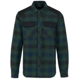 Chemise à carreaux avec poches homme coloris Forest Green / Navy Checked / Black