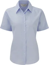 Chemise femme manches courtes Oxford coloris Oxford Blue