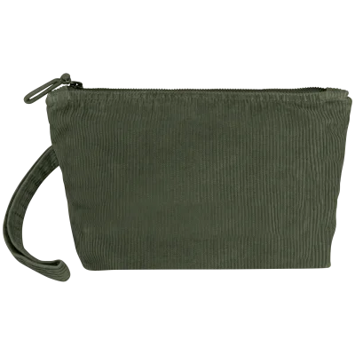 Pochette écoresponsable délavée en velours côtelé
