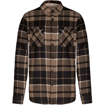 Surchemise à carreaux doublée sherpa homme