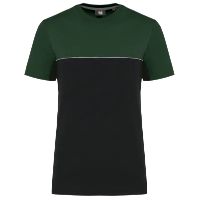 T-shirt bicolore écoresponsable manches courtes unisexe