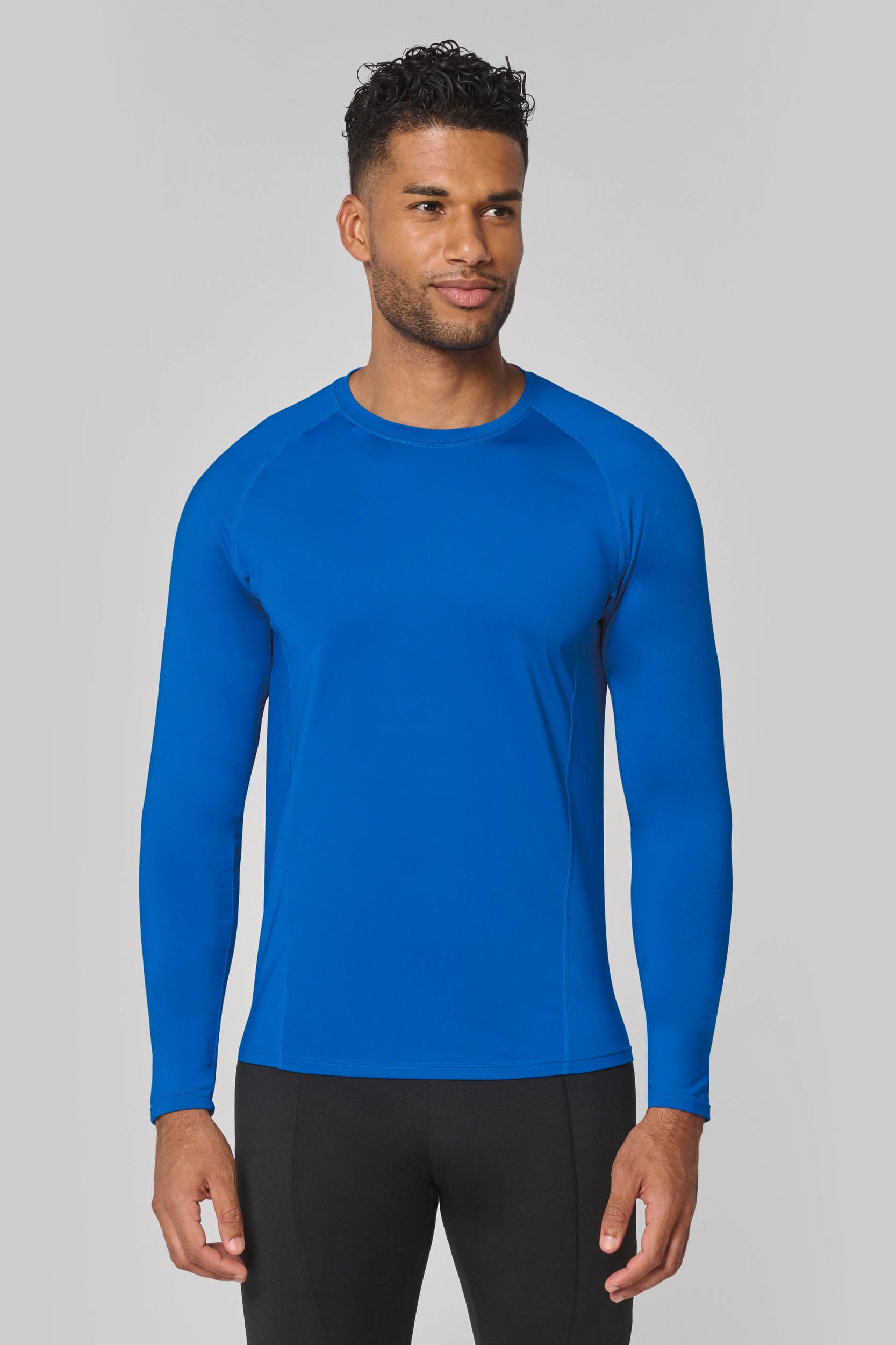 T-shirt double peau sport manches longues unisexe