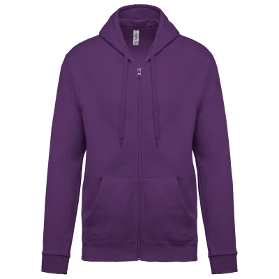 Sweat-shirt zippé capuche unisexe