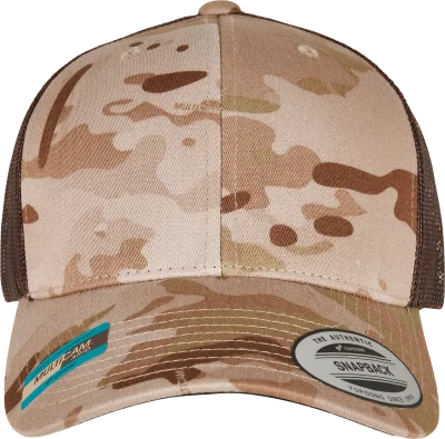 Casquette retro trucker multicam