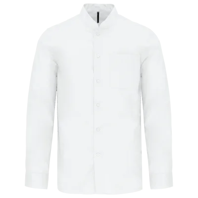 Chemise col mao manches longues