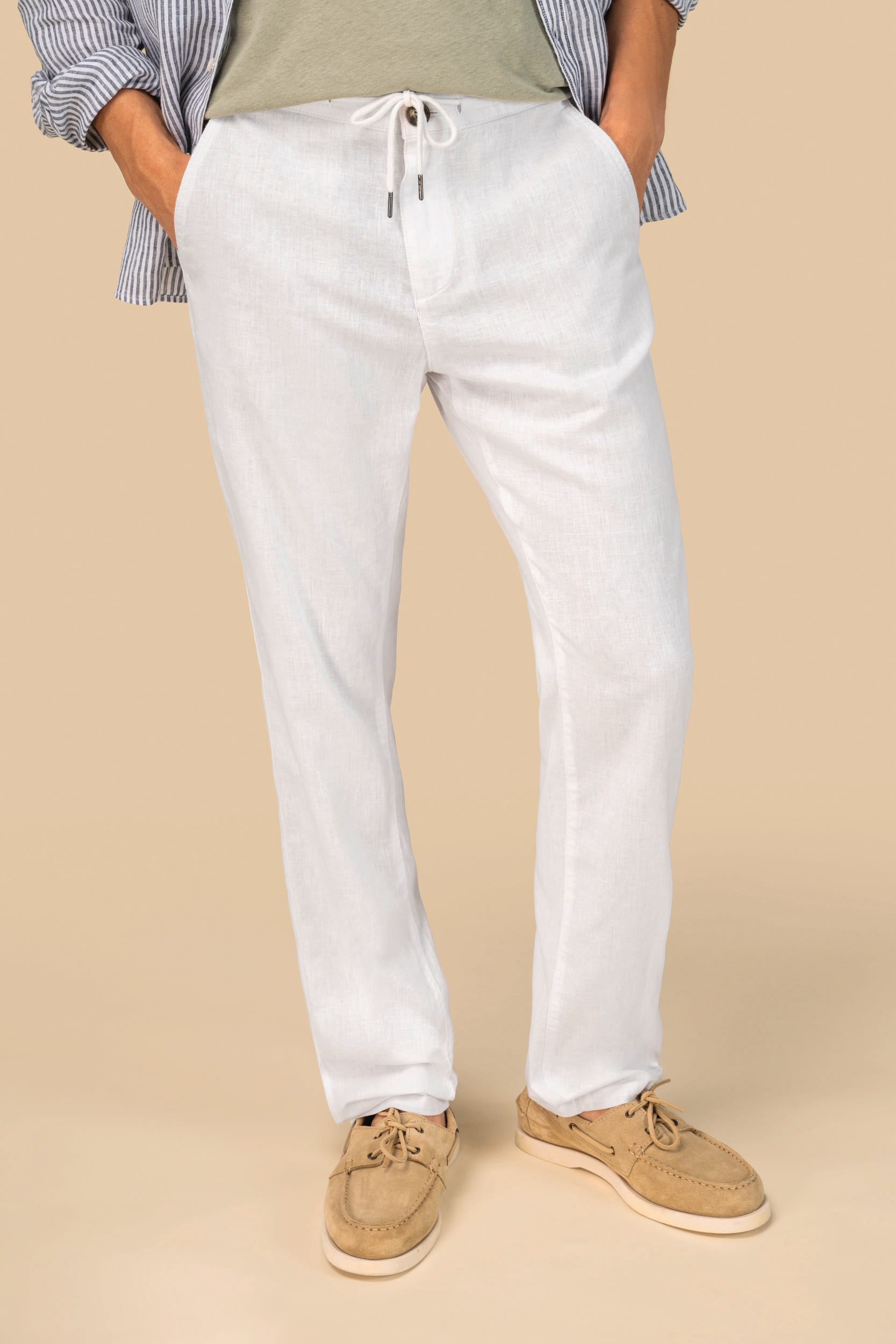 Pantalon écoresponsable en lin et coton bio homme