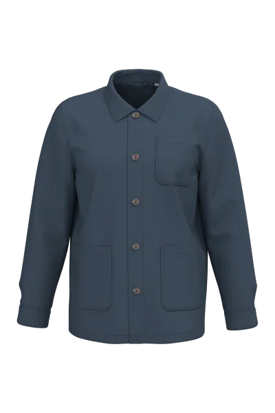 Veste worker écoresponsable délavée unisexe