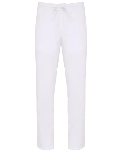 Pantalon délavé en lin homme