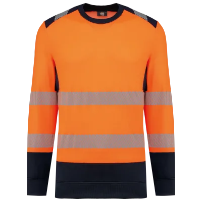 Sweat-shirt de sécurité recyclé col rond unisexe