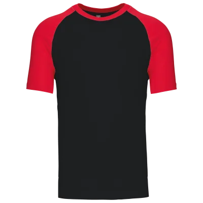 Baseball > T-shirt bicolore manches courtes