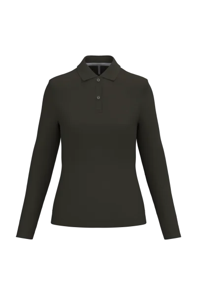 Polo manches longues femme