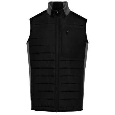 Bodywarmer bi-matière homme