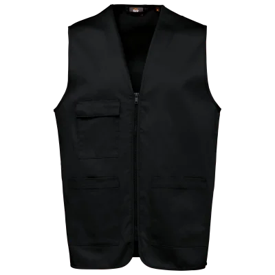 Gilet polycoton multipoches unisexe