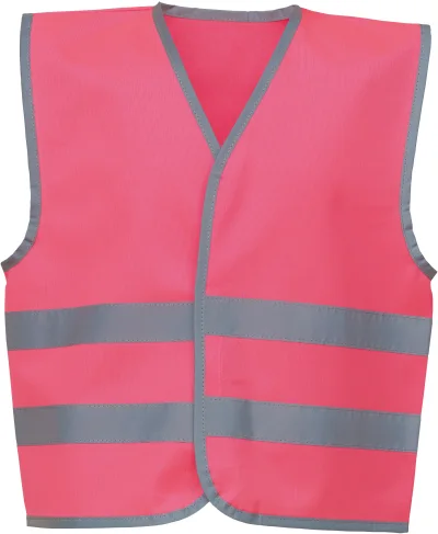 Gilet avec bordures et bandes réfléchissantes