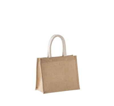 Sac style cabas en toile de jute - modèle moyen
