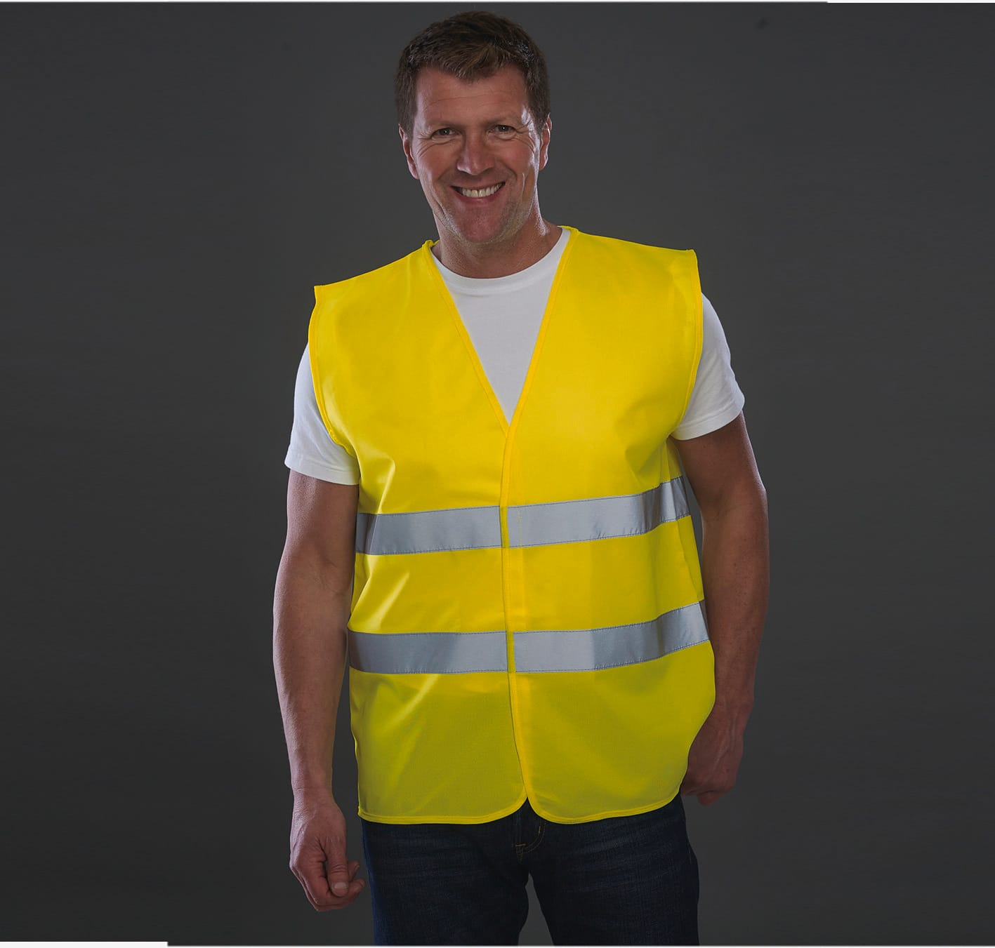 Gilet à 2 bandes haute visibilité