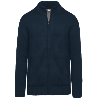 Cardigan doublé polaire homme