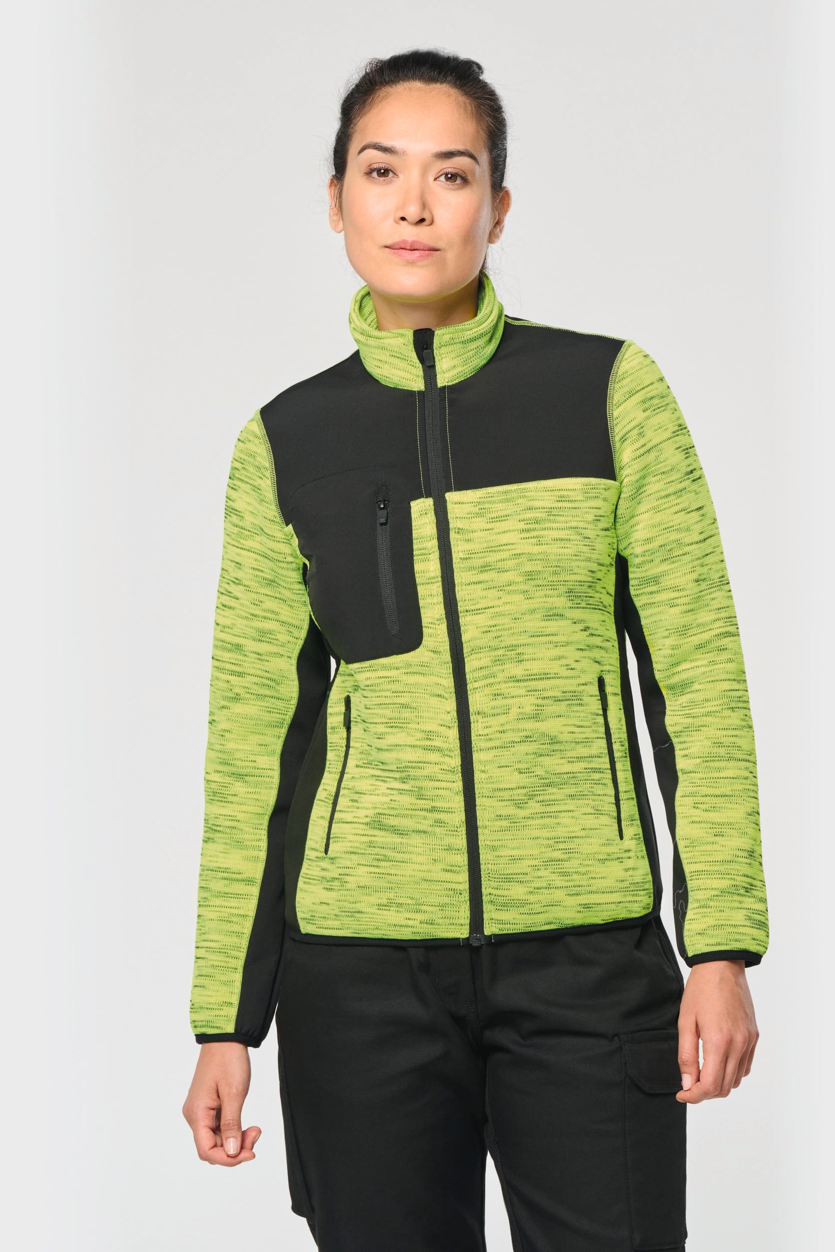 Veste recyclée en polytricot femme