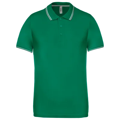 Polo maille piquée manches courtes homme