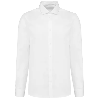 Chemise popeline manches longues homme