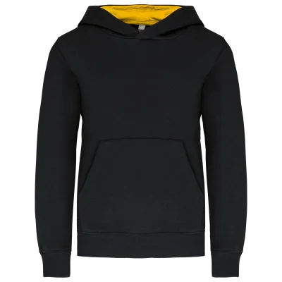 Sweat-shirt capuche contrastée enfant