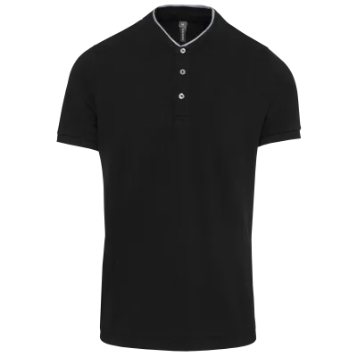 Polo col mao manches courtes homme